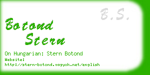 botond stern business card